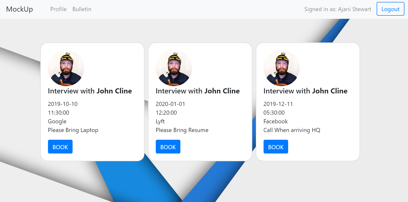 MockUp screenshot 2